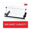3M In-Line Freestanding Copyholder, Plastic, 300 Sheet Cap., Black/Clear DH640
